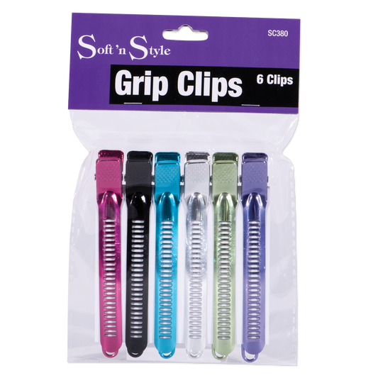 Soft ’n Style Super Grip Clips In Assorted Colors - 4" #SC380