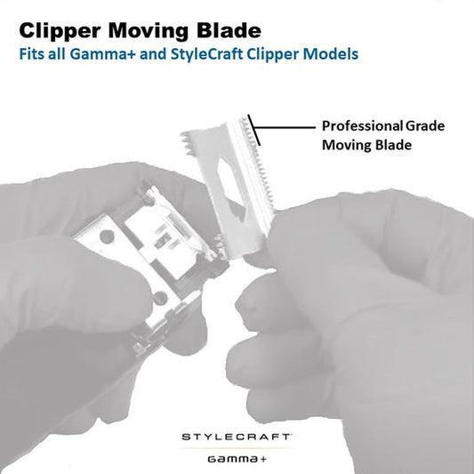 StyleCraft Replacement Moving Stainless Slim Deep Tooth Cutter Clipper Blade #SC501S