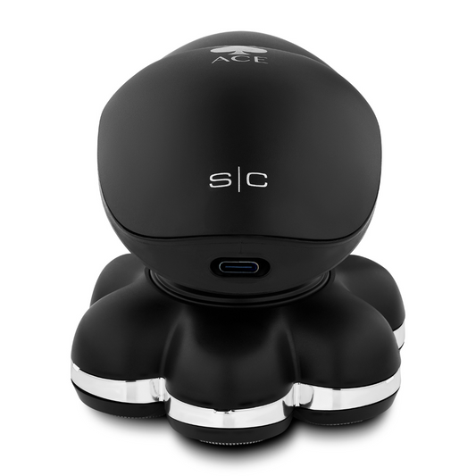 StyleCraft Ace Bald Head Shaver - Professional 7X Foil Bald Head Cordless Shaver with Supercharged Motor #SC804B