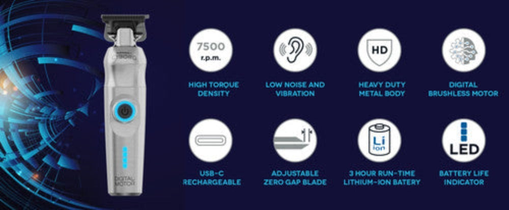 PRE-ORDER NOW! Gamma+ CYBORG Metal Trimmer with Digital Brushless Motor