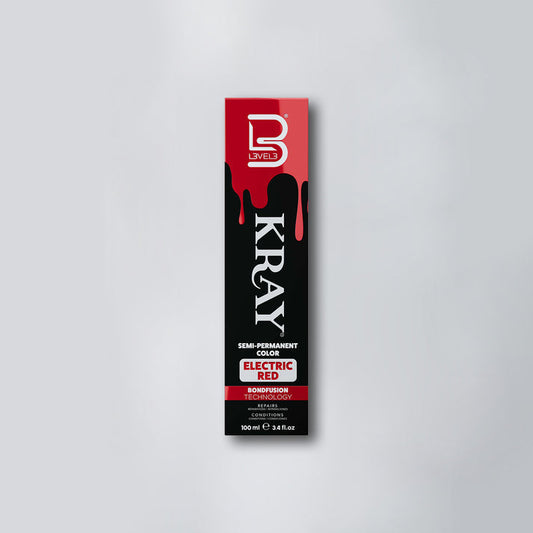 L3VEL3 KRAY Electric Red Semi Permanent Color