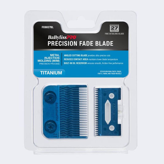 BaBylissPRO Blue Titanium Metal-Injection Molded Precision Fine Detailing Blade #FX8027BL