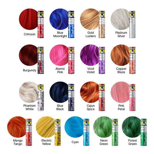 Kiss Tintation Temporary Hair Color Spray Vibrant Collection