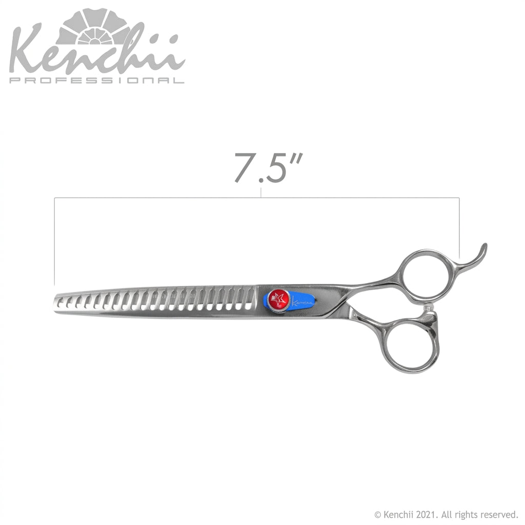 Kenchii Five Star Offset 21T Thinner Shears 7.5" - KEFSO21T