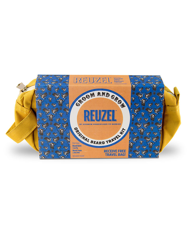 Reuzel Assorted Full Size Starter Kits with Free Bag: fiber, clay, tattoo, beard and more