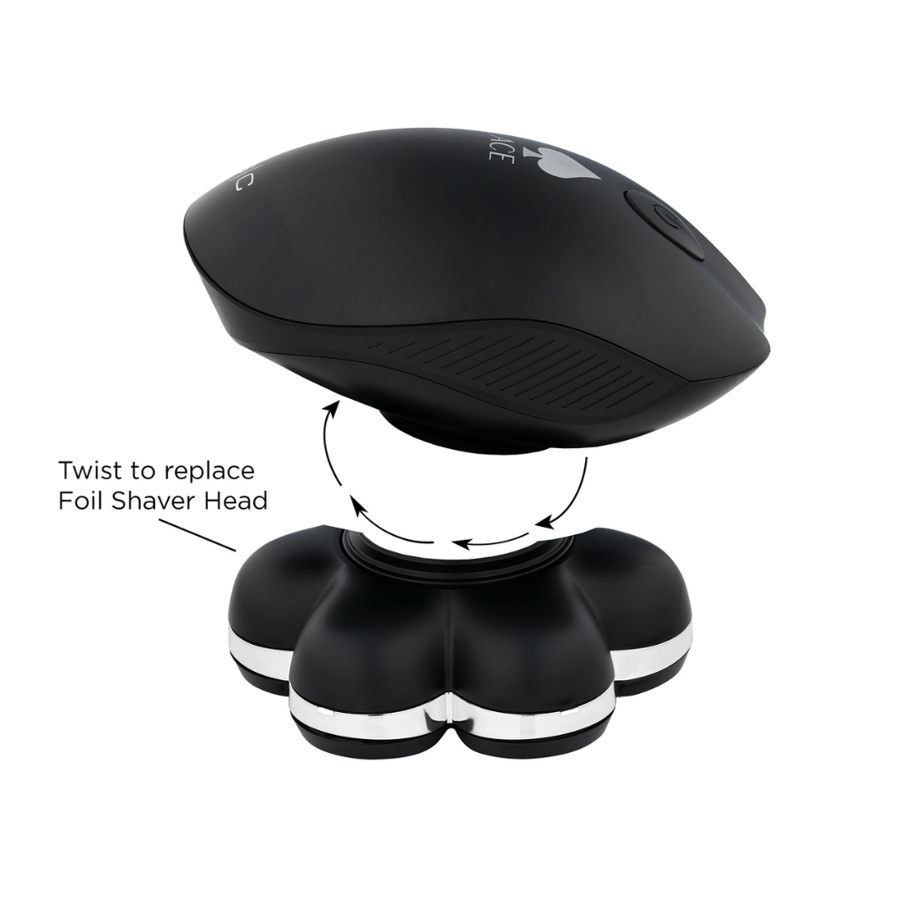 StyleCraft Replacement Stainless Steel Foil Head Compatible With The Ace 7X Bald Head Shaver #SC546S