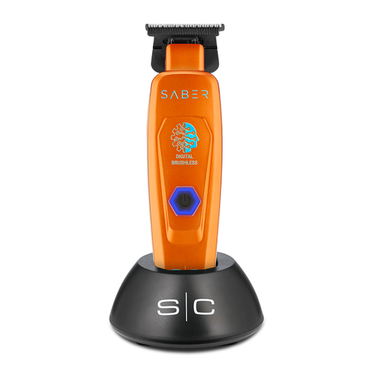 StyleCraft Saber Cordless Digital Brushless Motor Trimmer - Orange #SC421O