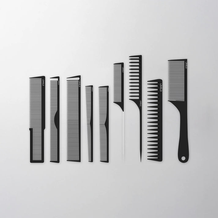 L3VELS 9PC Hair Styling Comb Set