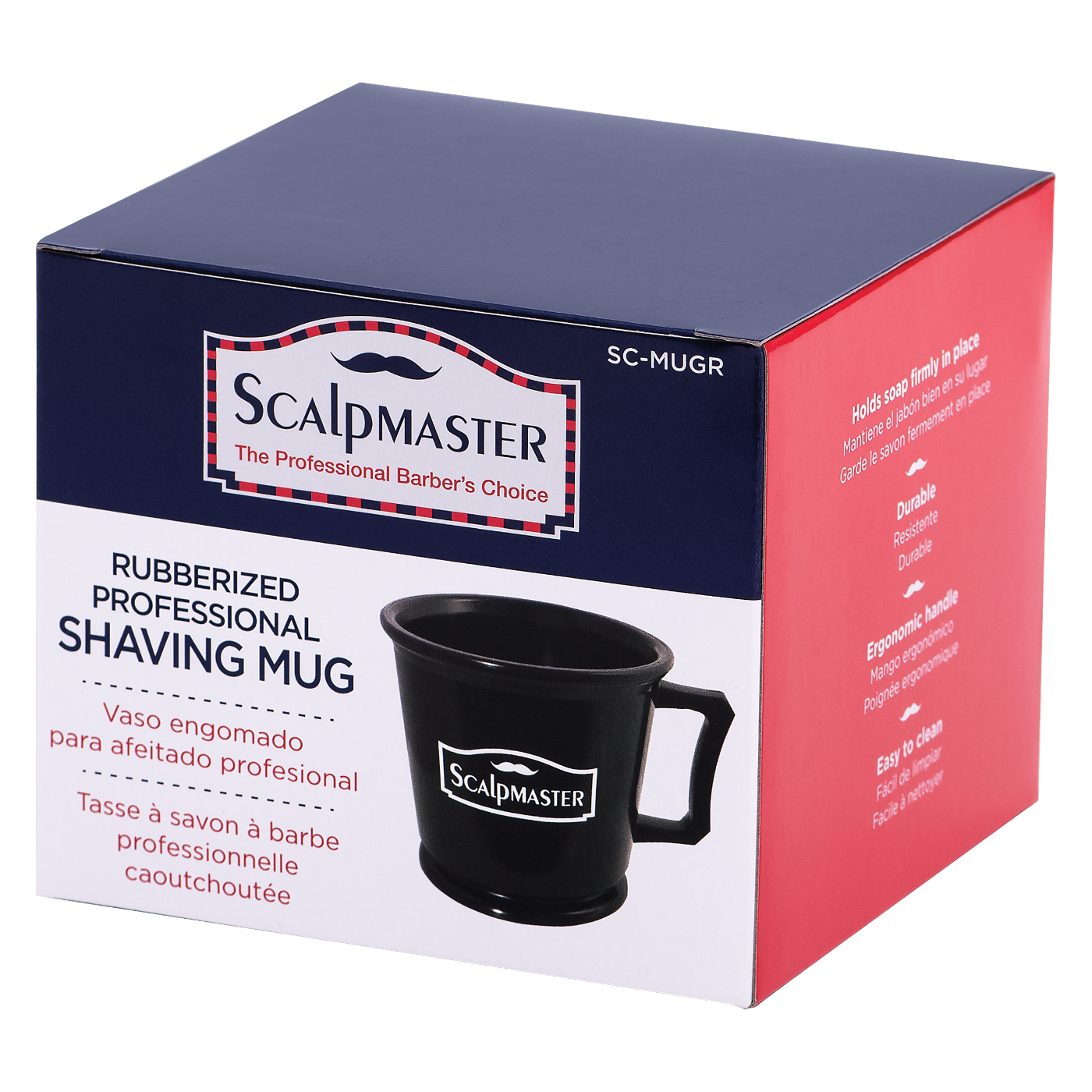 Scalpmaster Shaving Mug - Rubberized #SC-MUGR