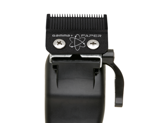 Gamma+ Fixed Black Diamond Carbon DLC Faper Blade with Moving Black Diamond Carbon Slim Tooth Cutter Clipper Blade Set #GP520B