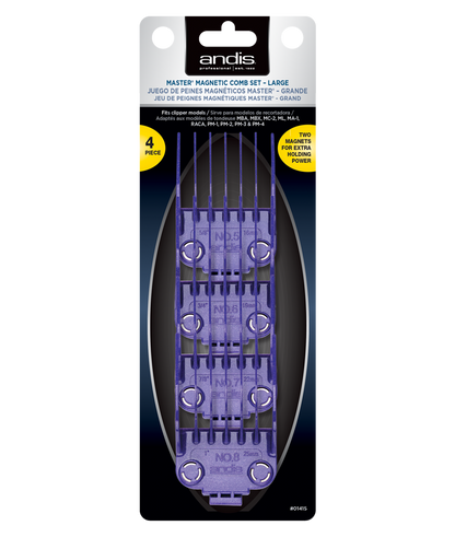 Andis Master Dual Magnet Large 4-Comb Set 01415