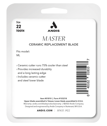 Andis Master Ceramic #22-Tooth Blade (000-1) #01810 