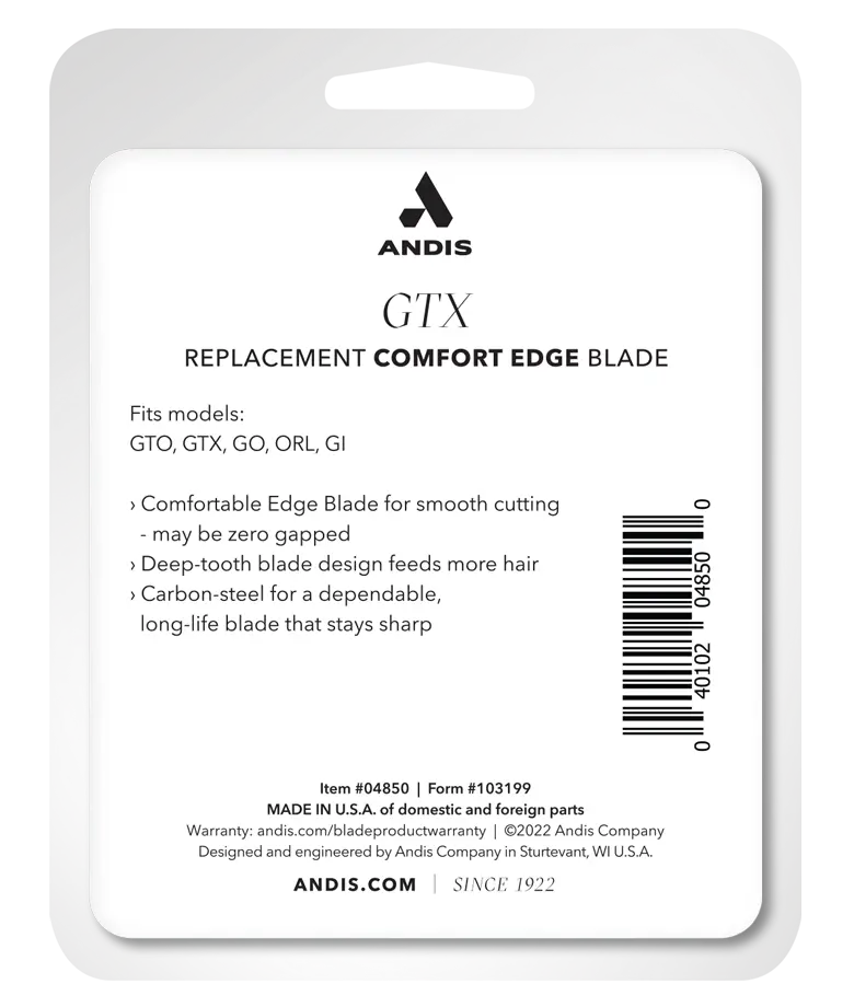 Andis GTX Deep Tooth T-Outliner Replacement Blade - Carbon Steel #04850