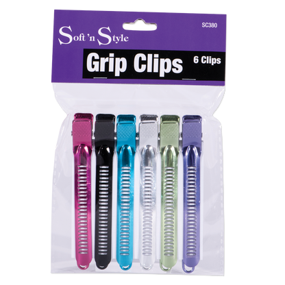 Soft ’n Style Super Grip Clips In Assorted Colors - 4" #SC380
