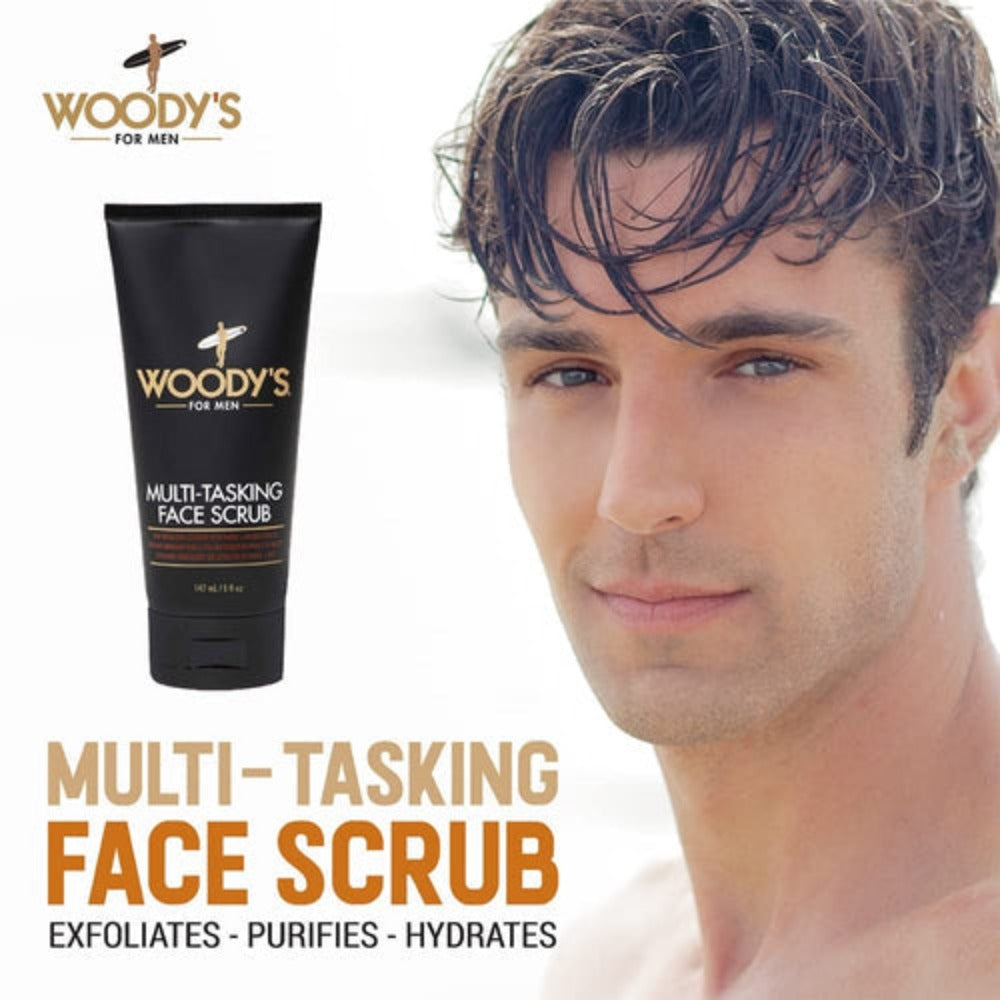 Woody's Multi-Tasking Face Scrub - 5oz