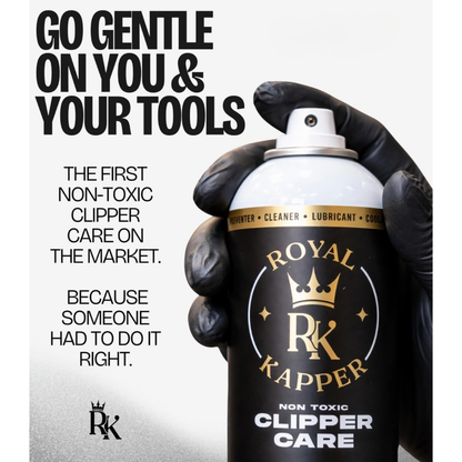 Royal Kapper Clipper Cleaning Spray Infrographic