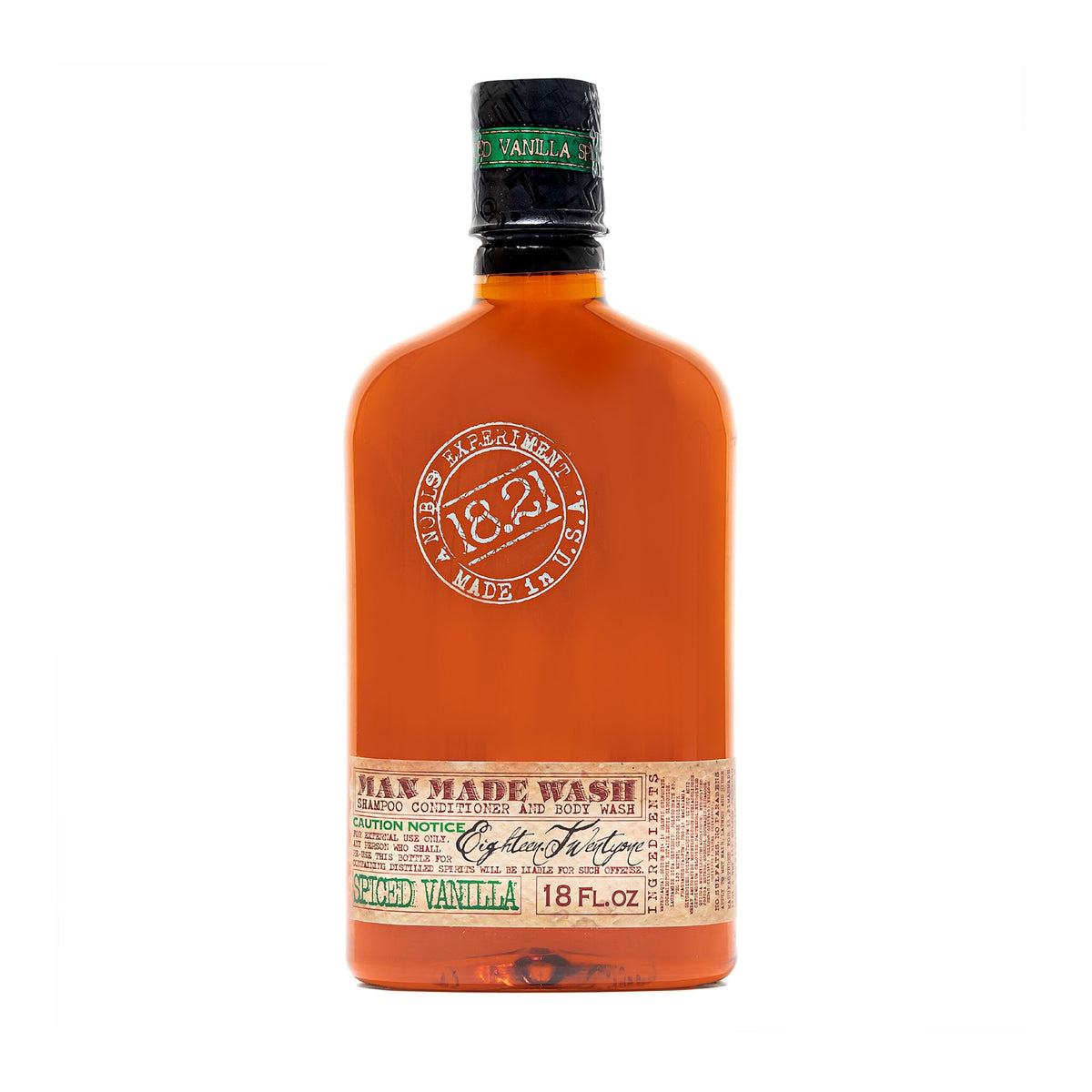 18.21 Man Made Wash – Spiced Vanilla 3-in-1 Shampoo, Conditioner & Body Wash (32 Oz)