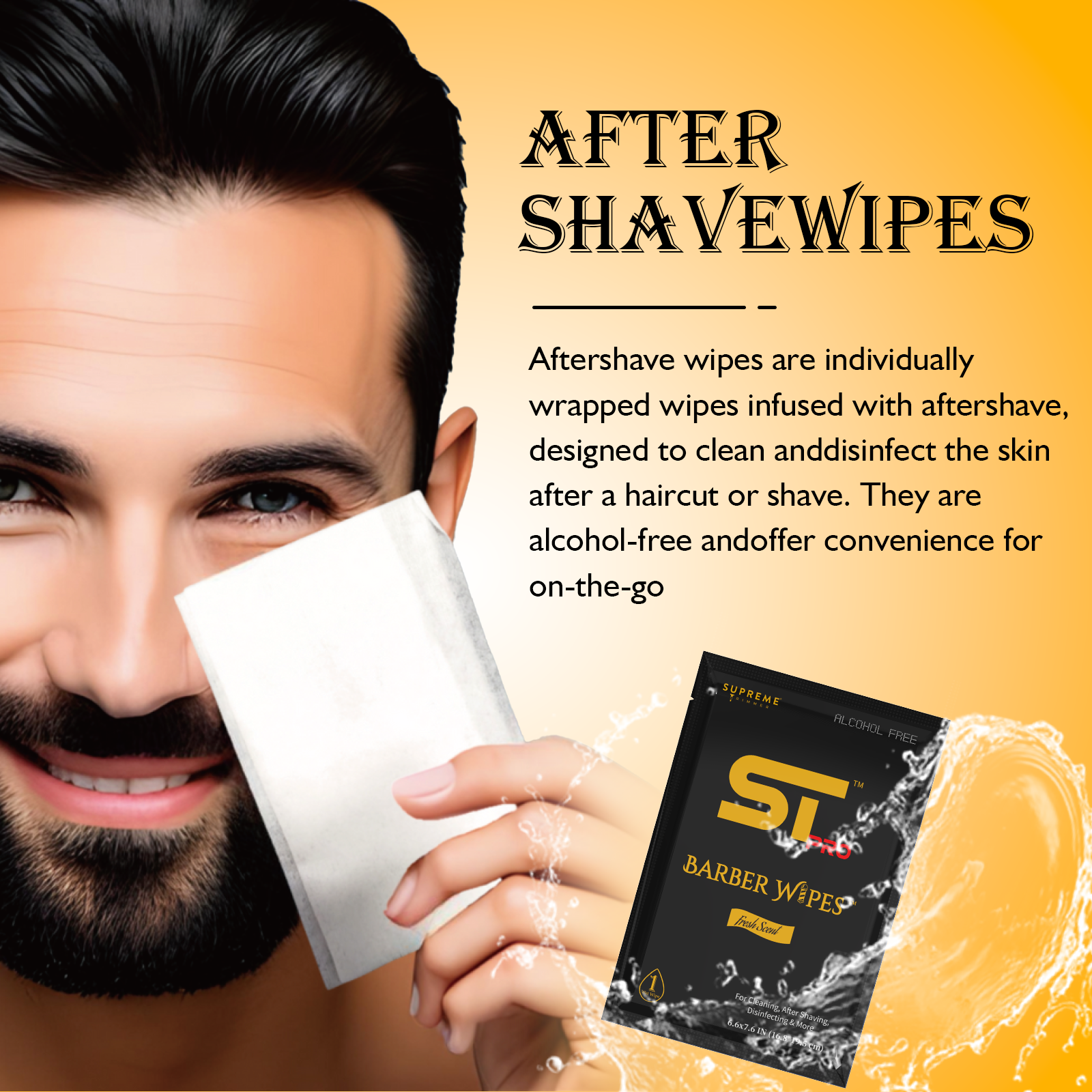 Supreme Trimmer Aftershave Wipes - Thumbnail 2