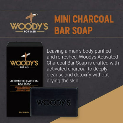 Woody's Mini Charcoal Soap Bar - 3 oz