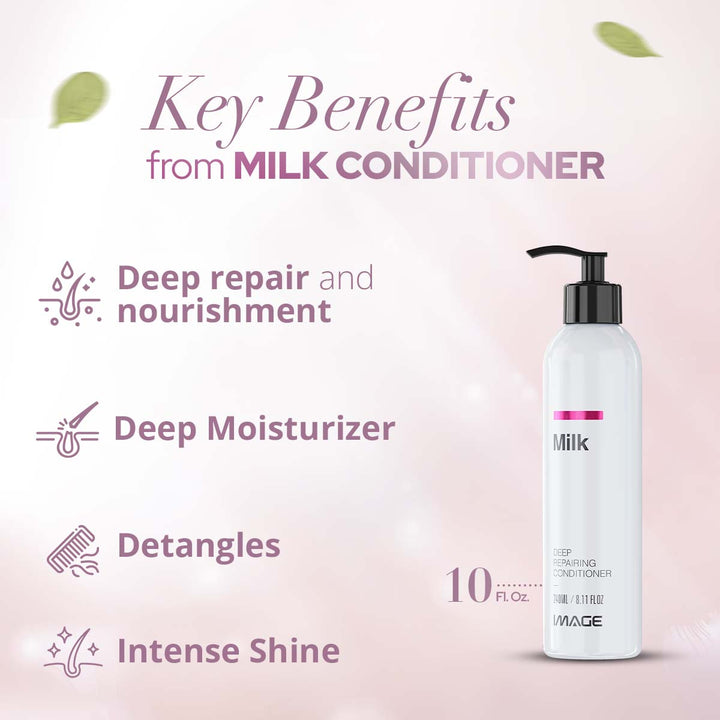 Image Milk Clenz Conditioner For Damaged Hair 8.11 fl oz