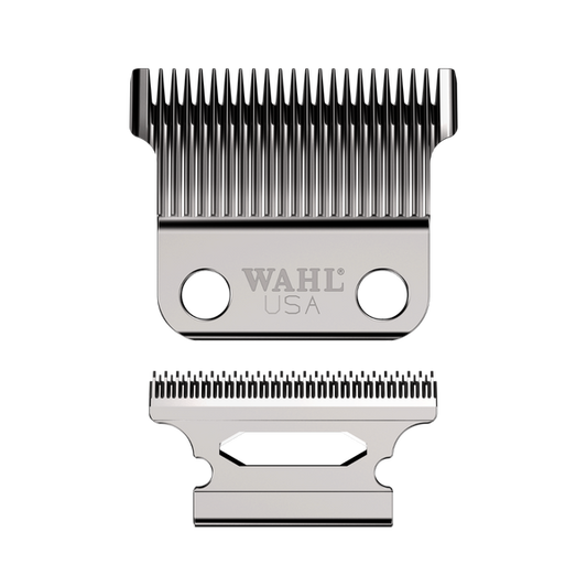 Wahl USA hair clipper blade set on a white background