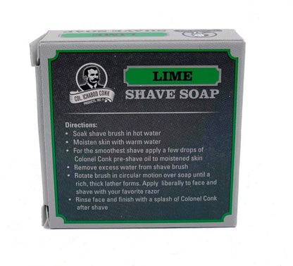 Col Conk Lime Shaving Soap 2oz