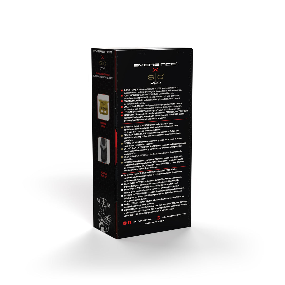 3Versince x StyleCraft Professional Flex Hair Trimmer With 3Versince ES5 Blade  #3VESTRIM