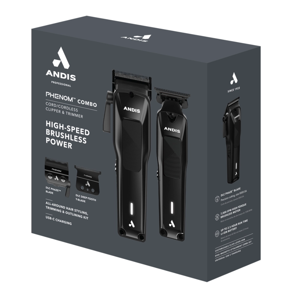 Andis Phenom Clipper & Trimmer Professional Combo Kit #563534