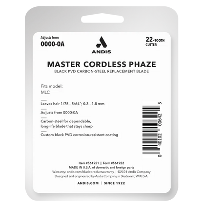 Andis Cordless Master Clipper Replacement Phaze Blade - MLC #561921