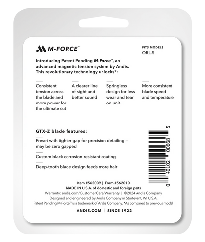 Andis GTX-Z M-Force Blades