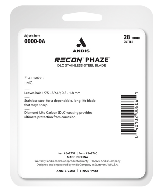 Andis ReCon Clipper Replacement Phaze Blade - LMC #562759