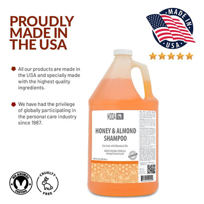 MODA Honey & Almond Moisturizing Shampoo Gallon