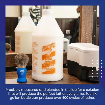 Campbell's Bay Rum Premix Liquid Lather for Lather Machine - 1/2 Gallon