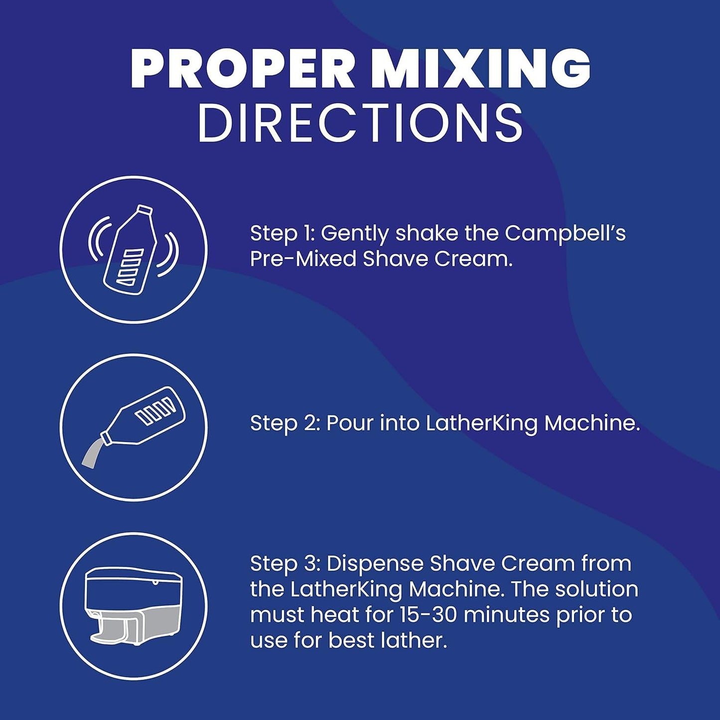 Campbell's Bay Rum Premix Liquid Lather for Lather Machine - 1/2 Gallon