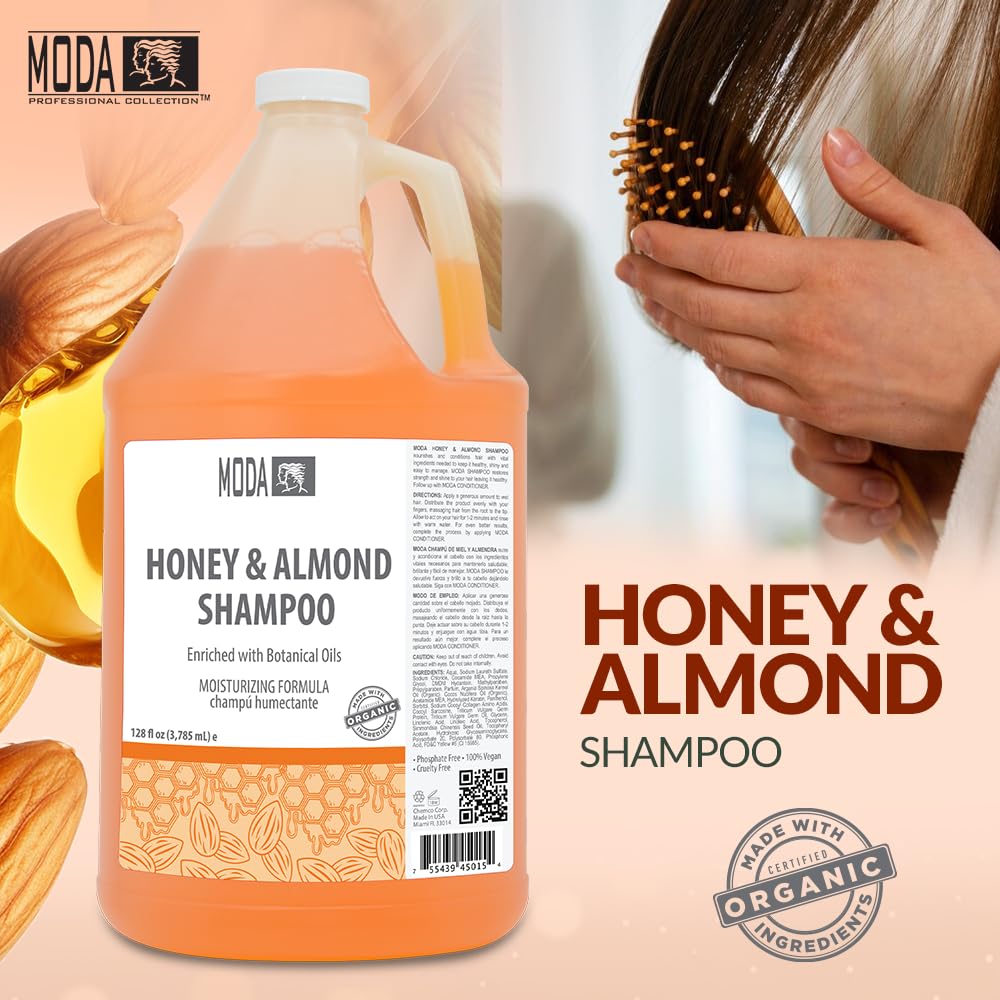 MODA Honey & Almond Moisturizing Shampoo Gallon