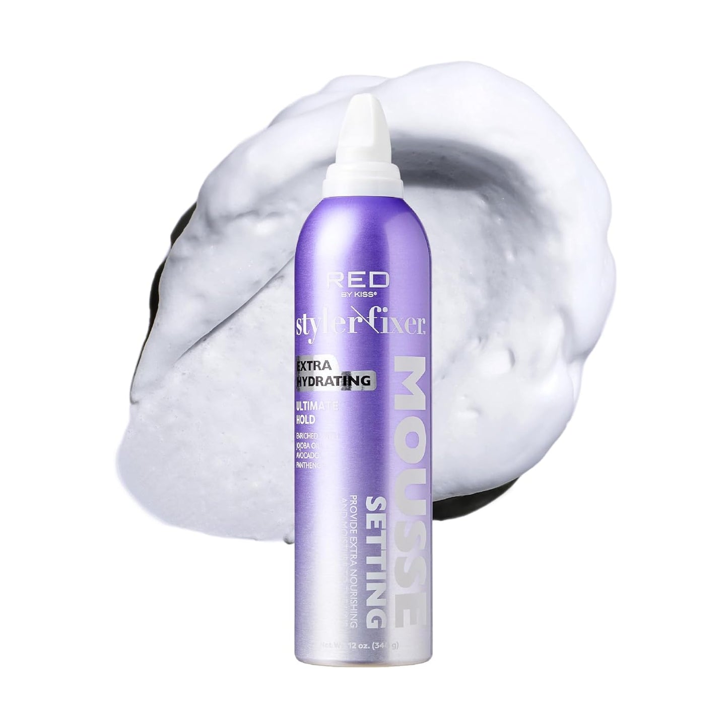 Kiss Frizz Control Setting Mousse For Braid And Curls Hydrating