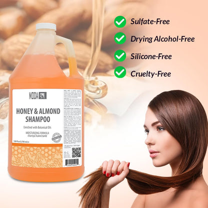 MODA Honey & Almond Moisturizing Shampoo Gallon