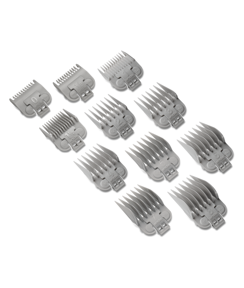 Andis Snap-On Blade Attachment Combs 11 Comb Set