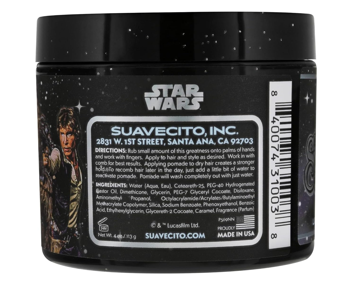 Suavecito Limited Edition Star Wars Firme (Strong) Hold Pomade Light Side