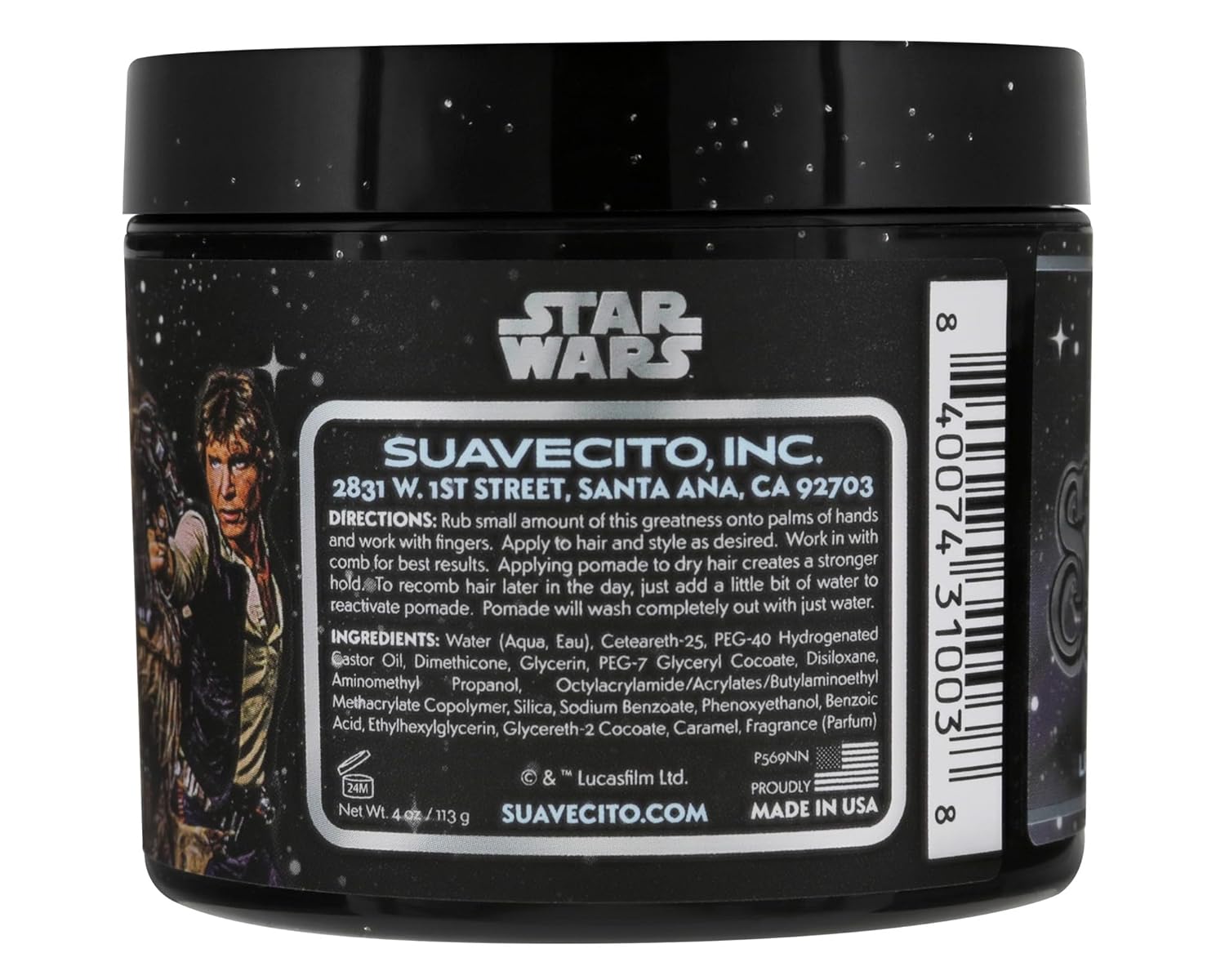 Suavecito Limited Edition Star Wars Firme (Strong) Hold Pomade Light Side