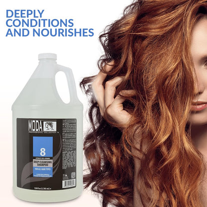 MODA Deep Cleansing Shampoo With 4 Extracts Plus 4 Vitamins Gallon