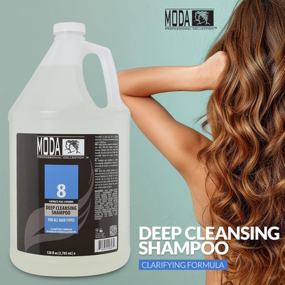 MODA Deep Cleansing Shampoo With 4 Extracts Plus 4 Vitamins Gallon