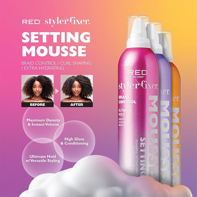 Red by Kiss Frizz Control Mousse - Thumbnail 3