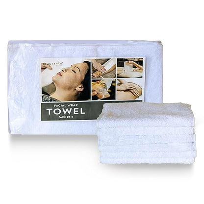 BeautyPro Facial Wrap Towels - Pack of 6