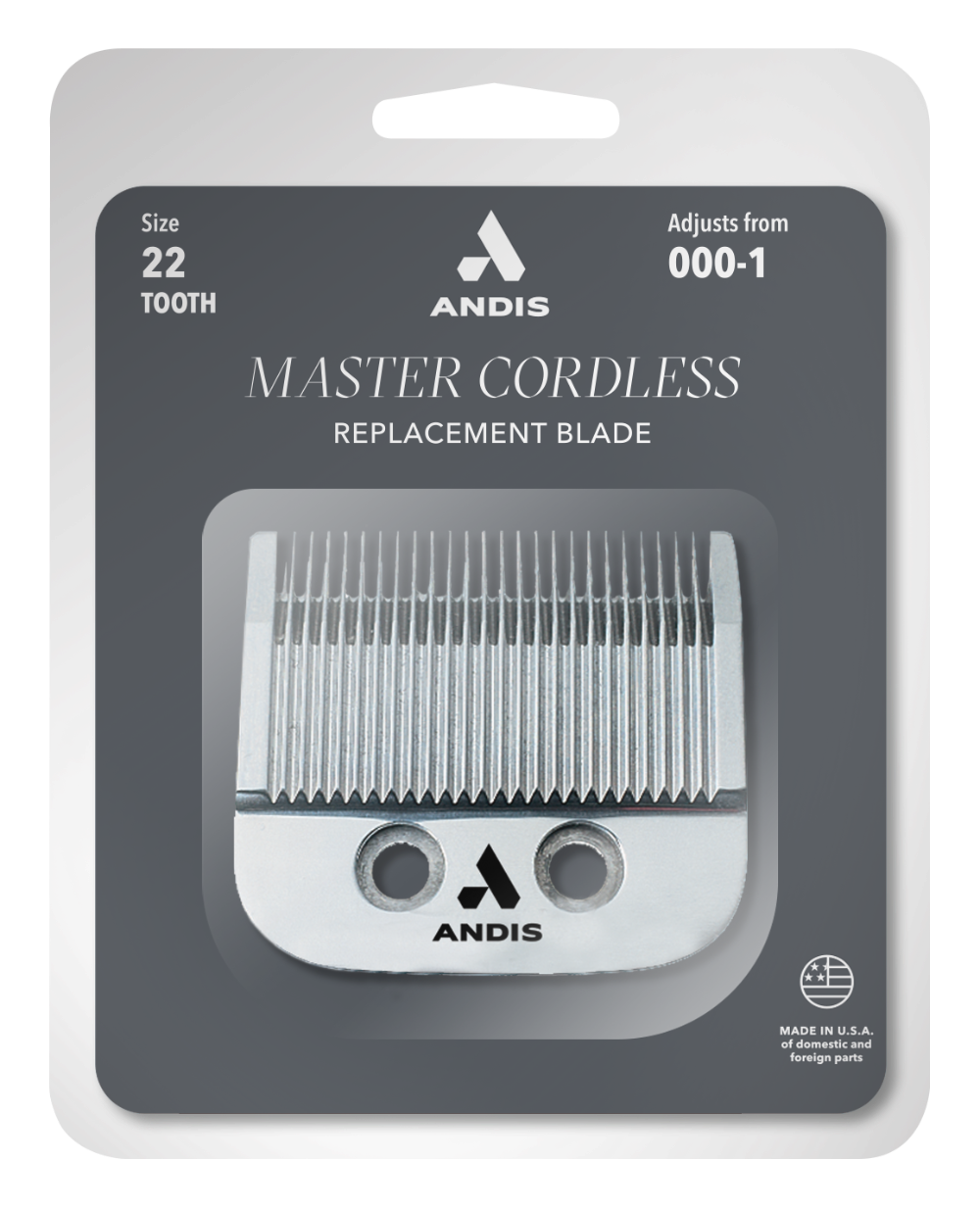 Andis Master Cordless Replacement Blade, Carbon Steel Size 000-1 #74040