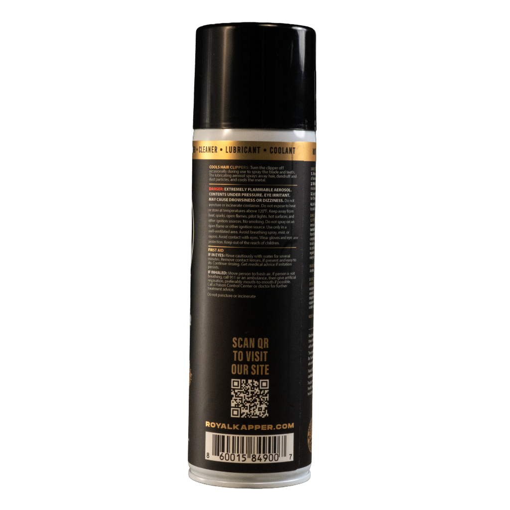 Royal Kapper Clipper Cleaning Spray Cherry Bourbon Barcode