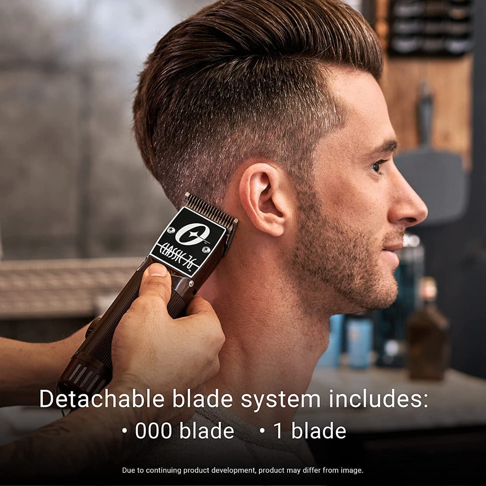 Oster Professional Hair Clippers Classic 76 for Barbers and Hair Cutting with Detachable Blade Burgundy