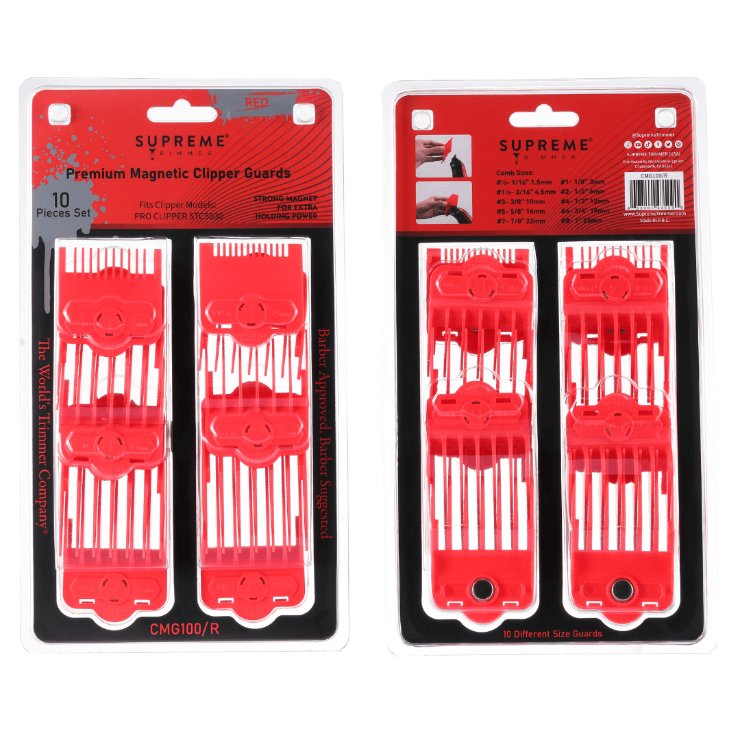 Supreme Trimmer Magnetic/Clip Guards for Clippers (10 piece) CMG100