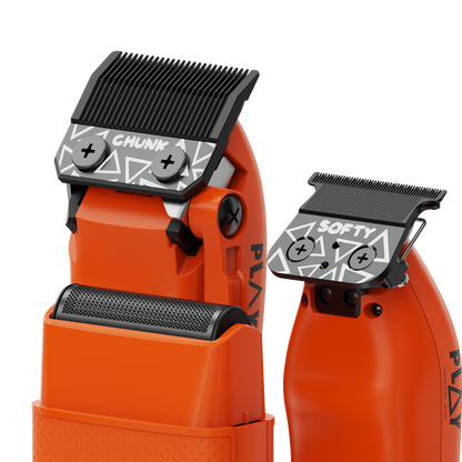 TPOB PLAY 3-Pack – Orange Edition (Clipper, Trimmer & Shaver with 3-Way Stand)