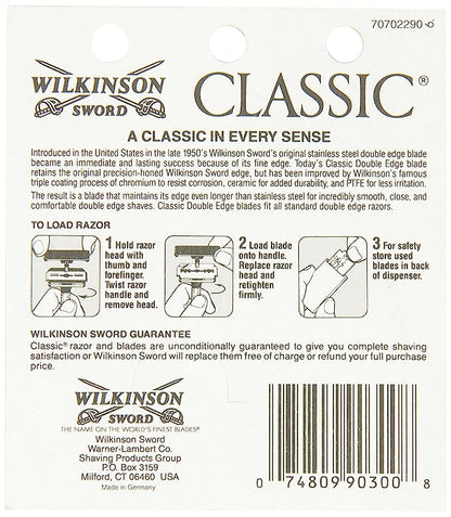 Wilkinson Sword Double Edge Razor Blade Refills - 5 Count